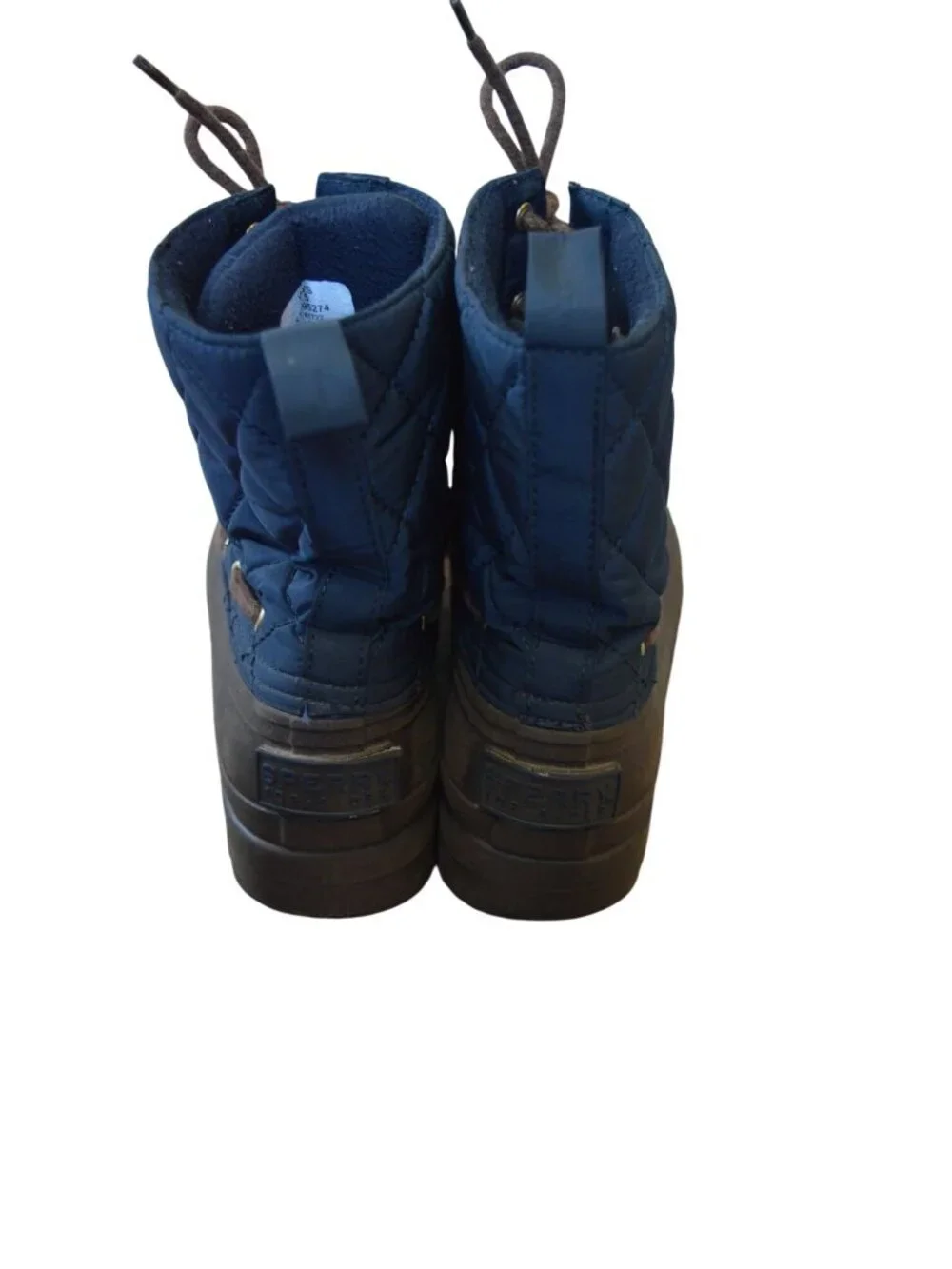 Sperry Top Sider Gosling Quilted Duck Boots Shoes Blue Water Resistant Women 7.5